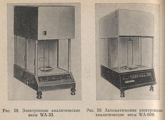 Электронные аналитические весы WA-33 и автоматические электронные аналитические весы WA-600