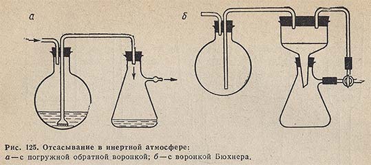 Отсасывание в инертной атмосфере