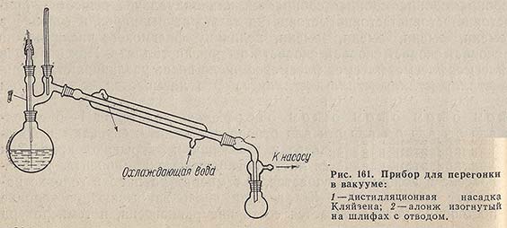Прибор для перегонки в вакууме