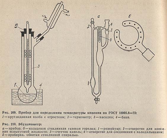 Прибор для определения температуры кипения по ГОСТ 18995.6-73 и эбуллиометр