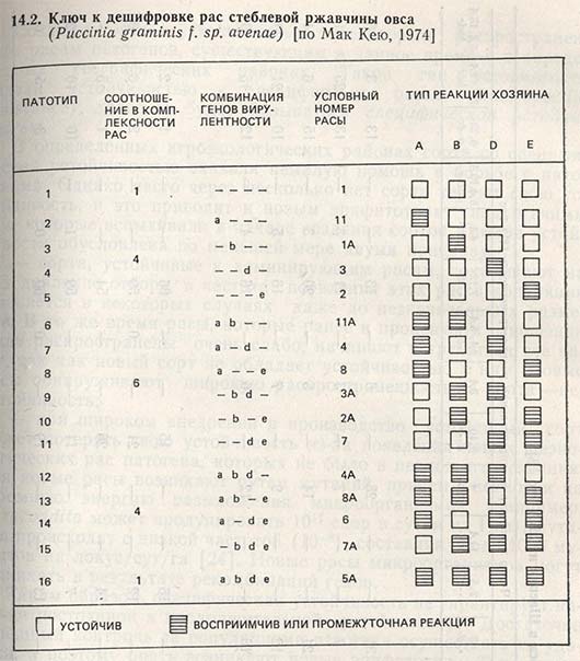 Ключ к дешифровке рас стеблевой ржавчины овса