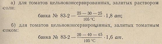 Режимы стерилизации