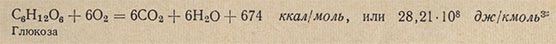 Реакция, протекающая при аэробном дыхании