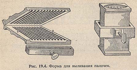 Форма для выливания палочек