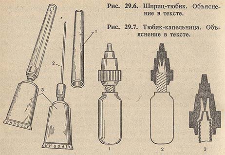 Шприц-тюбик и тюбик-капельница