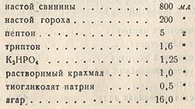 Среда для подсчета на чашках спор палочки ботулинус